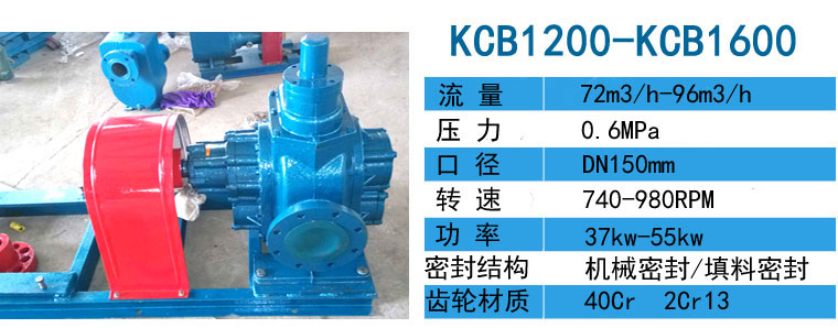 KCB大流量齒輪油泵 KCB大流量齒輪泵